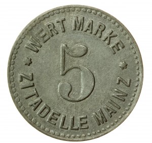 Allemagne, Citadelle de Mayence, 5 fenig, rare (7)