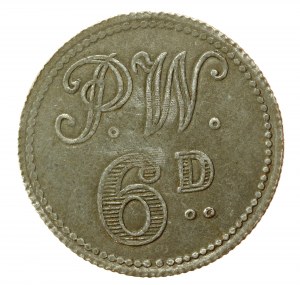 Regno Unito, Campi per prigionieri di guerra durante la seconda guerra mondiale, 6 pence, raro (15)