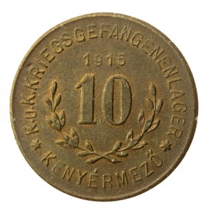 Autriche-Hongrie, Camp de prisonniers de guerre de Kenyermezo, Première Guerre mondiale, 10 haler 1915, rare (16)