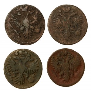 Rosja, zestaw dieng 1731-1751. Razem 4 szt. (31)