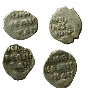 Russia, Ivan IV il Grozny (1533-1584), set dieng, Mosca. Totale di 4 pezzi. (36)