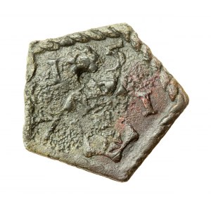 Gdańsk, żeton dwustronny 1571 z herbem miasta (47)