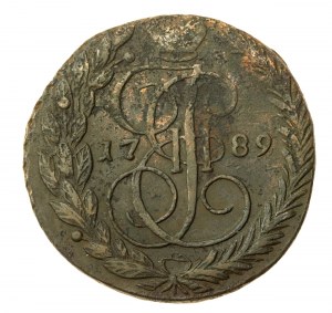 Rusko Katarína II. 5 kopejok 1789 EM (57)