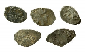 Russia, Alexei Mikhailovich Romanov (1645-1676), set of kopecks, Moscow. Total of 5 pieces. (69)