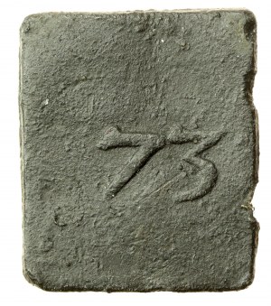 Gdansk, double-sided token 1573 with crossed blades (78)