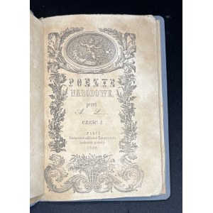 LIBERA Anna - POEZYE NARODOWE przez A. L. Cz 1. Paryż [1849]