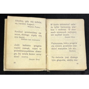 [Miniatury № 5] WILDE Oskar - Paradoksy. Warszawa [1923]