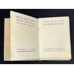 [Miniatury № 5] WILDE Oskar - Paradoksy. Warszawa [1923]