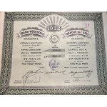 [1922] VARSAVIA. Banca Orientale. 10 azioni [5.000 marchi polacchi].