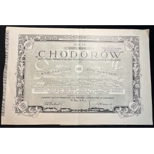 [1928] CHODORS. Azione per 100 zloty polacchi.