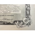 [1928] CHODORS. Azione per 100 zloty polacchi.