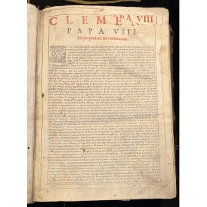 [1633] VESTRIUS M. BARBIANUS; Pontificale Romanum Clementis