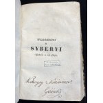 [1837] KOBYŁECKI JÓZEF; TOM 1-2 Wiadomości o Syberyi i podróże w niej odbyte w latach 1831. 1832. 1833. 1834.