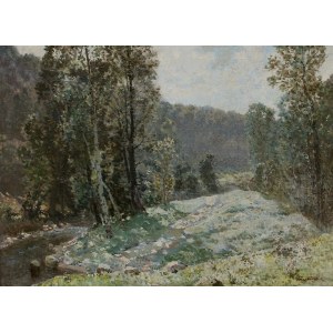 Konstanty Mackiewicz, Lesná krajina s potokom