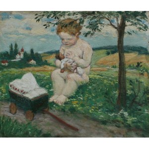 B. Vořech, Dievčatko s bábikou