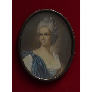 A.N., Miniature Portrait of a Woman