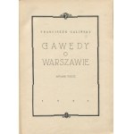 GALIŃSKI Franciszek - Gawędy o Warszawie [1939]