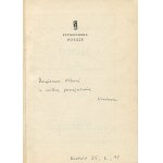 SZYMBORSKA Wisława - Poezje [first edition 1970] [AUTOGRAPH AND DEDICATION].