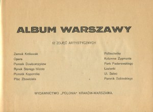 Album of Warsaw. 12 art photographs [after 1927].