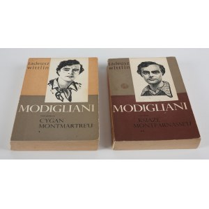 WITTLIN Tadeusz - Modigliani [komplet 2 tomów] [wydanie pierwsze Londyn 1965] [okł. Stanisław Gliwa]