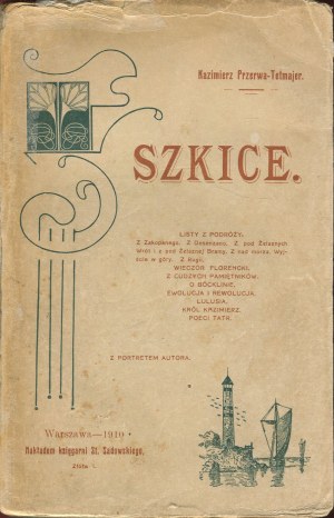 PRZERWA-TETMAJER Kazimierz - Szkice [prvé vydanie 1910].