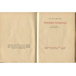 WILDE Oscar - Tragedia florencka [1922] [niesygnowana oprawa F.J. Radziszewskiego]]
