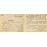 Invitation to the 5th Anniversary Collegiate Reunion of the Alumni of the B. L. Commercial School. Kronenberg [1925].