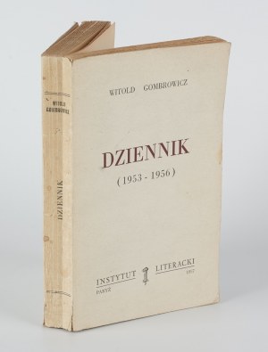 GOMBROWICZ Witold - Dziennik 1953-1956 [wydanie pierwsze Paryż 1957]