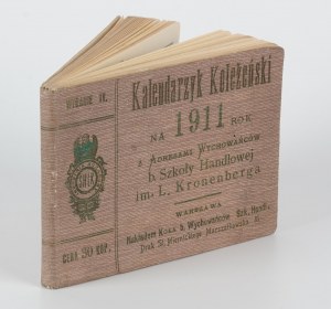 College calendar for 1911 with addresses of alumni of the former L. Kronenberg School of Commerce [1911].