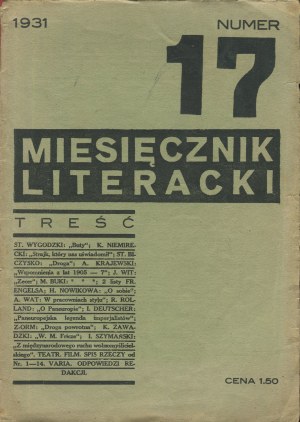 Literary Monthly. Number 17 of April 1931