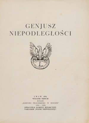 Le génie de l'indépendance (Józef Piłsudski) [1932].