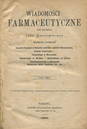 Pharmaceutical News [complete yearbook 1881].