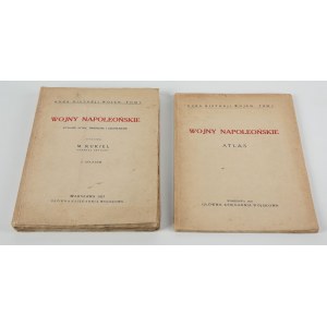 KUKIEL Marian - Wojny napoleońskie. Wydanie nowe, zmienione i uzupełnione, z atlasem [komplet wydawniczy 1927]