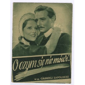 [Cinema program] What is not talked about.... [1939]