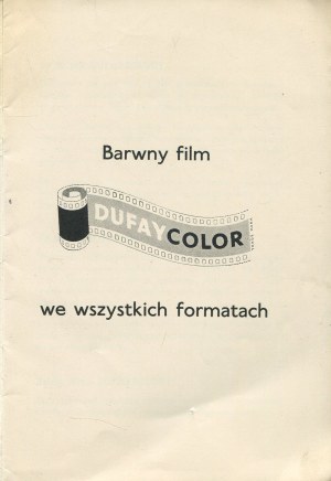 Werbekatalog für die Farbfilmfirma Dufaycolor [1930er Jahre].