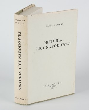 KOZICKI Stanisław - Historia Ligi Narodowej (obdobie 1887-1907) [Londýn 1964].