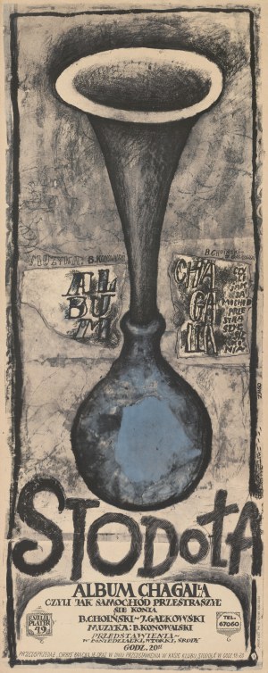 [affiche] MAKOWSKI Zbigniew - Album Chagall czyli jak samochód przestraszył się konia [Barn 1960].