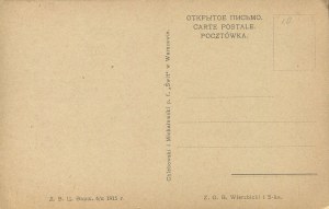 [pocztówka] RYSZKIEWICZ Józef - Piosenka ochotników polskich! [1915]