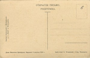 [Postkarte] ZARZYCKI Andrzej - Traum vom Schwert. An meinen Sohn (Edward Slonski) [1915].
