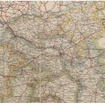 BARACZ A.P. - Map of the Kingdom of Poland with marking of iron, beaten and ordinary roads [1910].