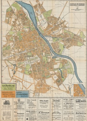 City plan of Warsaw (Stadtplan von Warschau) [1940].