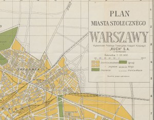 Pianta della capitale di Varsavia [1932].