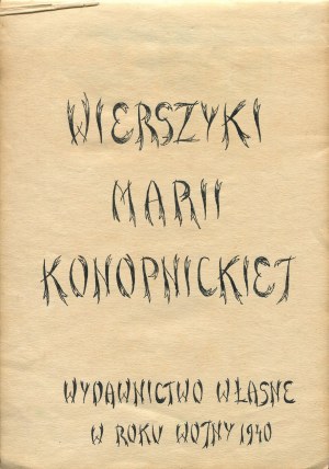 Wierszyki Marii Konopnickiej. Rukopis a ilustrace anonymního autora [1940].
