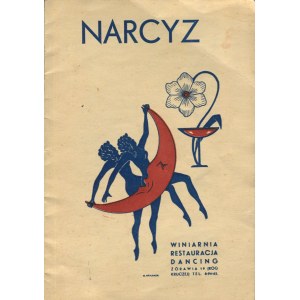 Narcyz. Winiarnia - restauracja - dancing. Program kulturalny na czerwiec 1937 r. [okł. M. Krajewski]