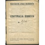 Ministerstwo Spraw Wojskowych. Legitymacja osobista kapitana Stanisława Witolda Dobrowolskiego z 2 Baonu Mostów Kolejowych [Legionowo 1935-1939]