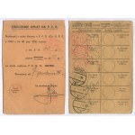 Dowód rejestracyjny i karta kontroli opłat pojazdu mechanicznego (motocykl BMW R-35) Henryka Kacaka [Warszawa 1939]