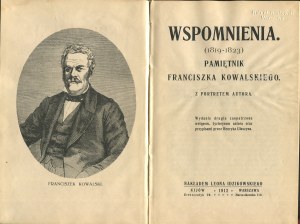 KOWALSKI Franciszek - Wspomnienia 1819-1923 [1912]