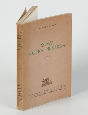 HŁASKO Marek - Owl, the Baker's Daughter. A novel [first edition Paris 1968].
