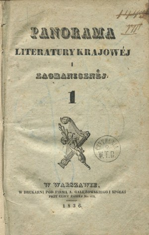 Panorama der nationalen und ausländischen Literatur. Nr. 1-4 [1836].