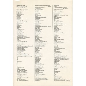 NERUDA Pablo - Óda na typografii [1982].